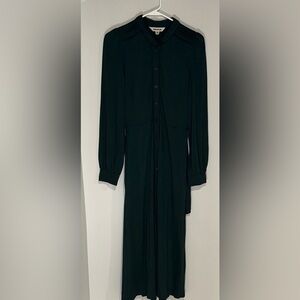Boden Dark Green Long Sleeve Dress. Size 6.